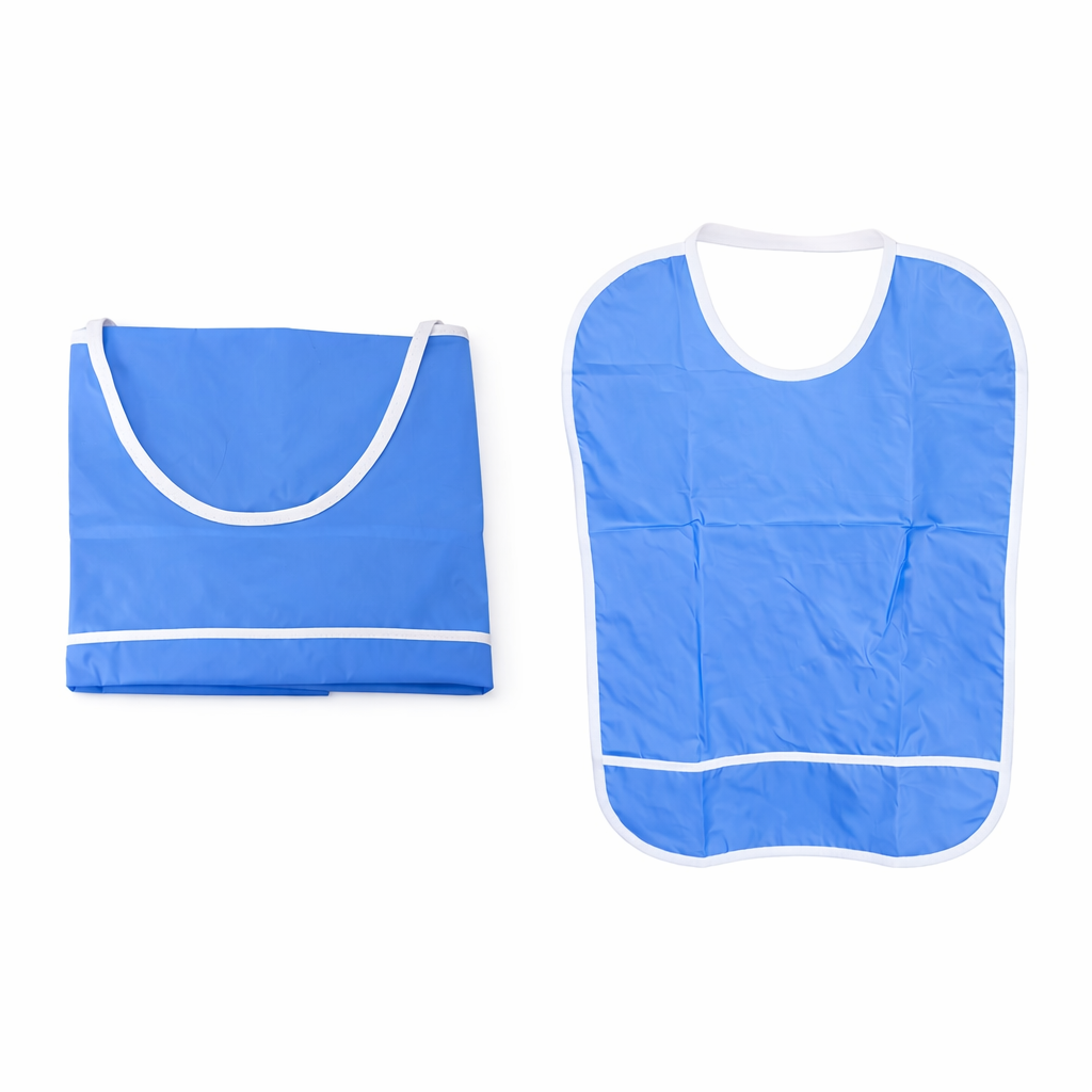 Babero Impermeable Reutilizable con Bolsillo