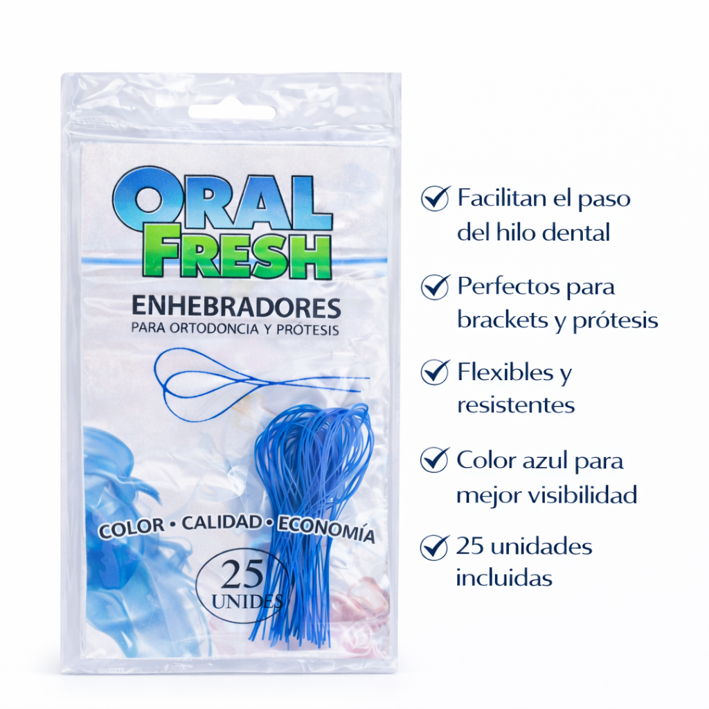 Enhebradores de Hilo Dental Oral Fresh