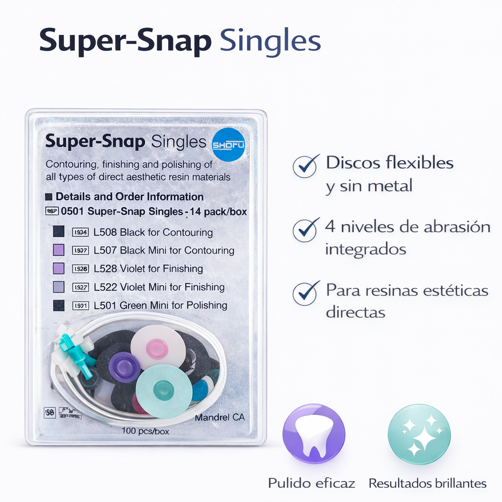 Discos de Pulido Super-Snap Singles  Shofu