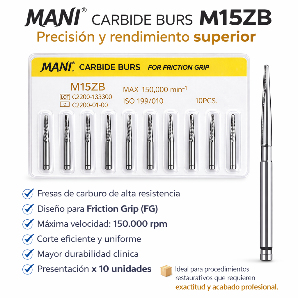 Fresas Carbide Mani M15ZB